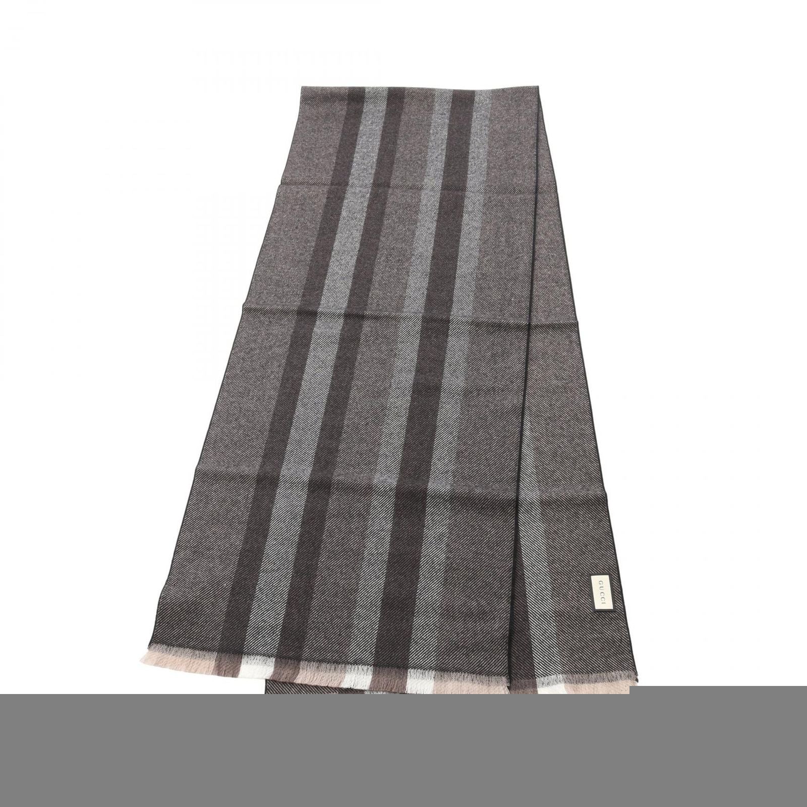 Gucci Muffler 3875744g2002764 Brown Wool Muffler Unisex New