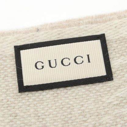 Gucci Muffler Gg Pattern 5706033g2009568 White Wool Muffler Unisex New