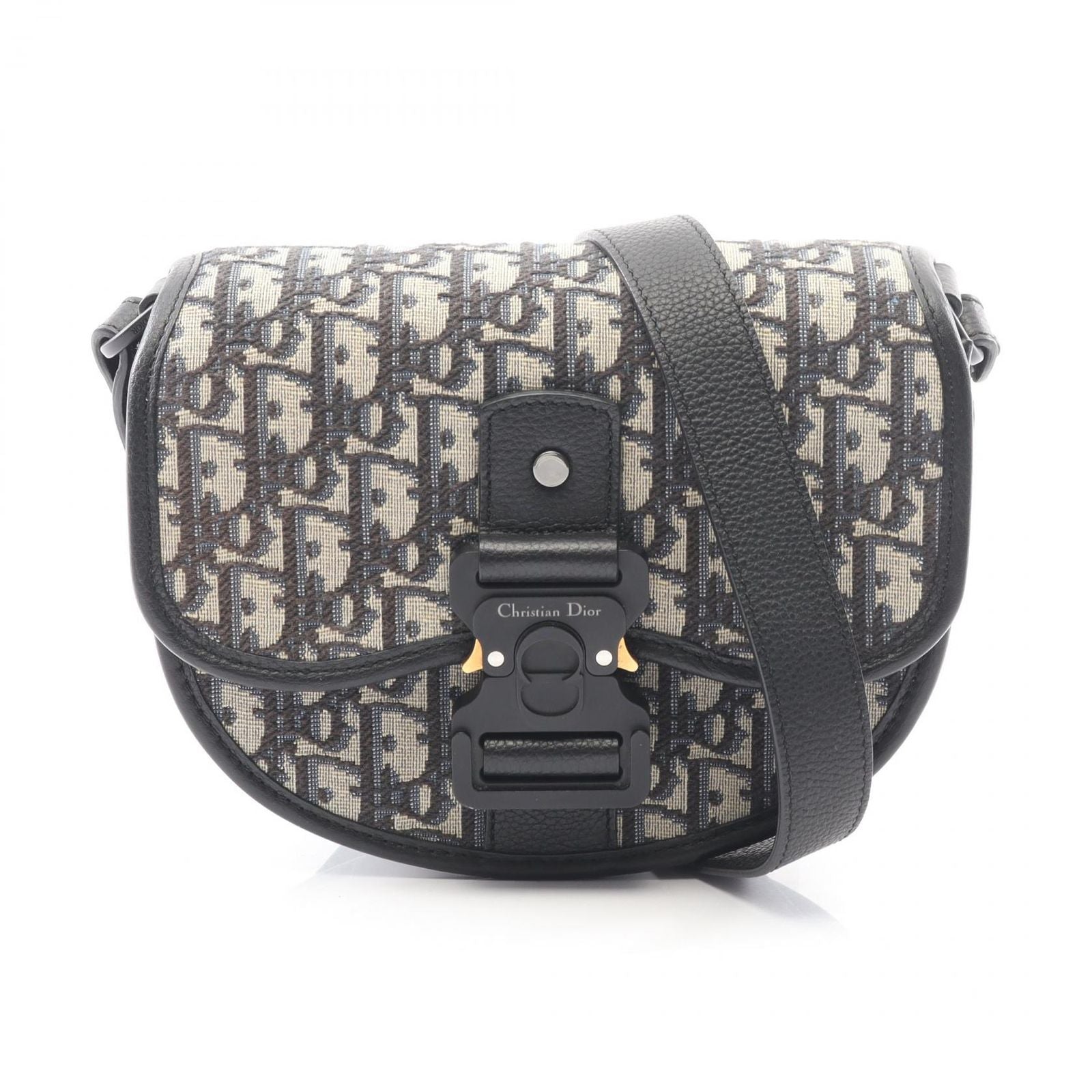 Dior Shoulder Bag Gallop Oblique 1ado033ykyh27e Navy Canvas Leather Gallop