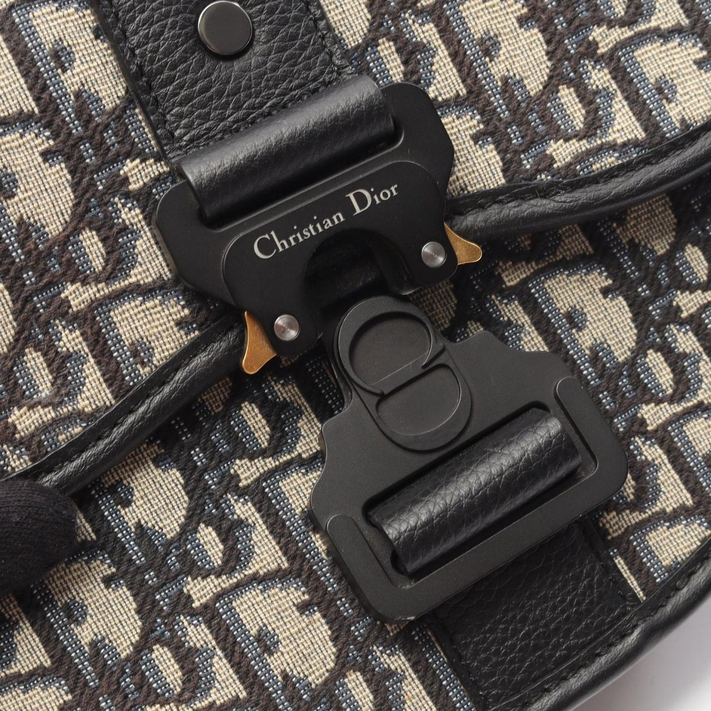 Dior Shoulder Bag Gallop Oblique 1ado033ykyh27e Navy Canvas Leather Gallop