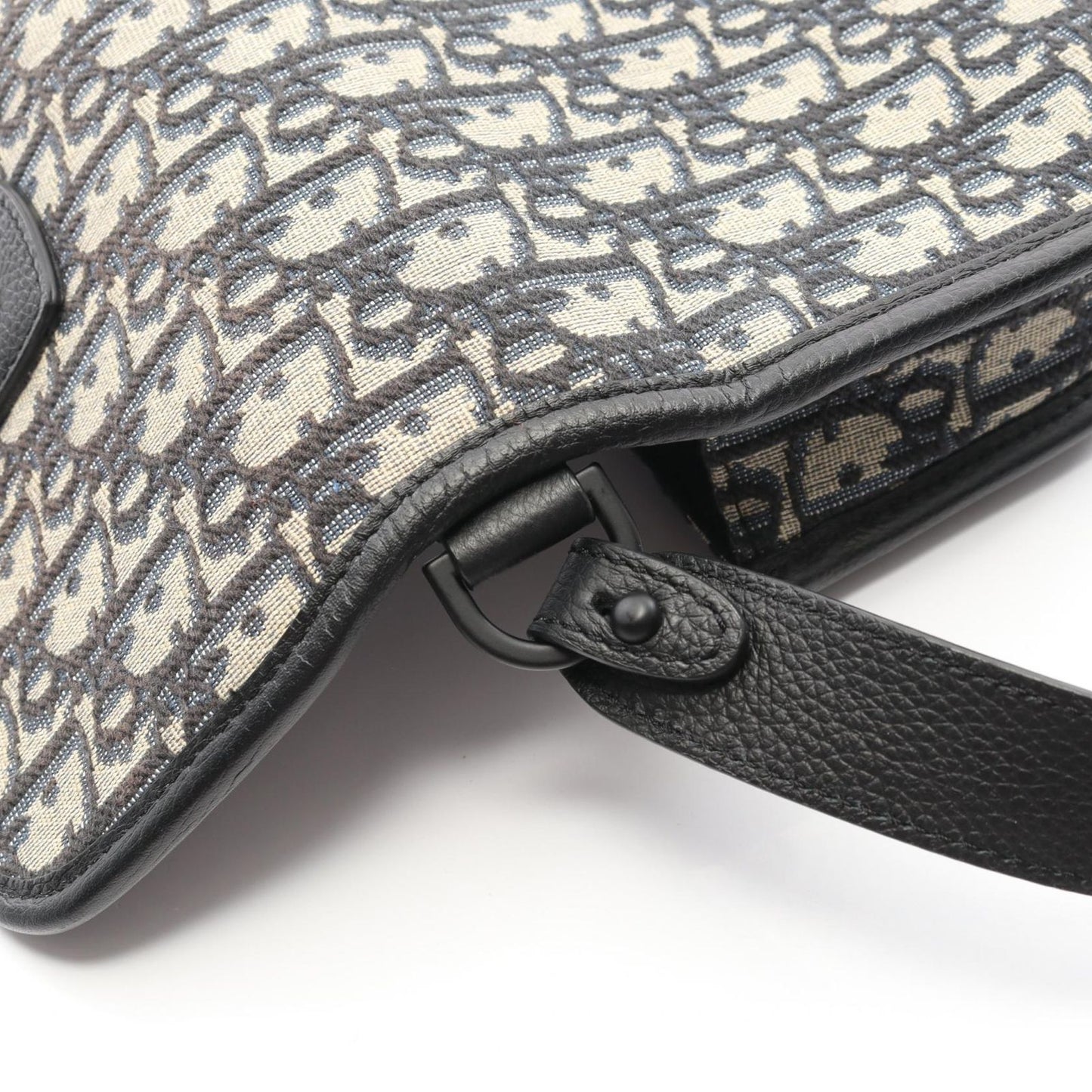 Dior Shoulder Bag Gallop Oblique 1ado033ykyh27e Navy Canvas Leather Gallop