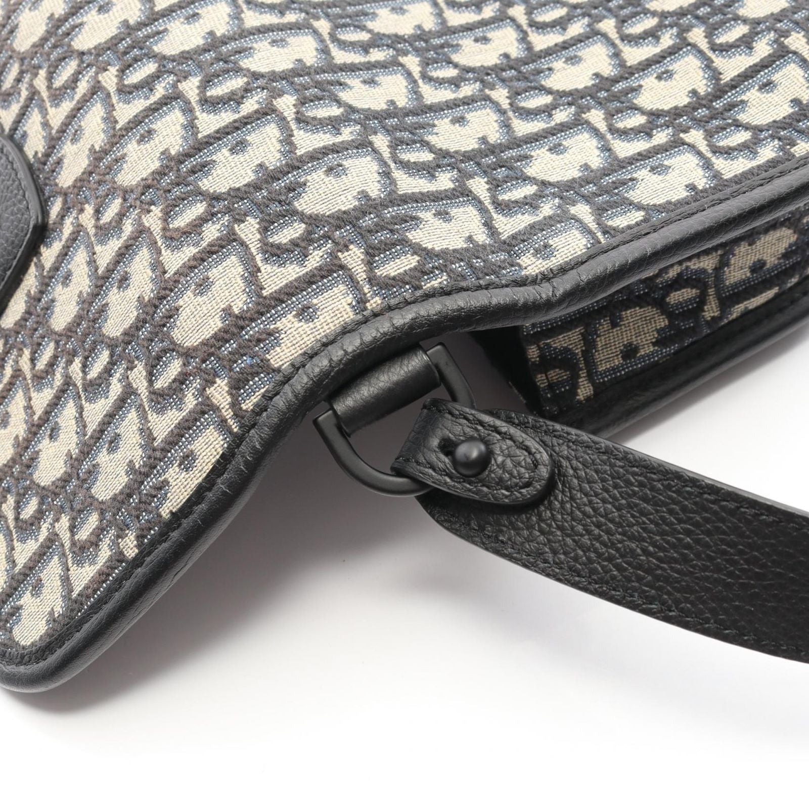 Dior Shoulder Bag Gallop Oblique 1ado033ykyh27e Navy Canvas Leather Gallop