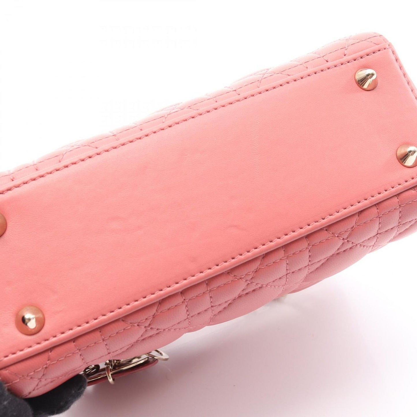 Dior Handbag Lady Dior My Abcdior Lady Dior Small 18-Ma-1129 Dark Pink Leather