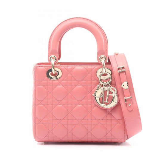 Dior Handbag Lady Dior My Abcdior Lady Dior Small 18-Ma-1129 Dark Pink Leather