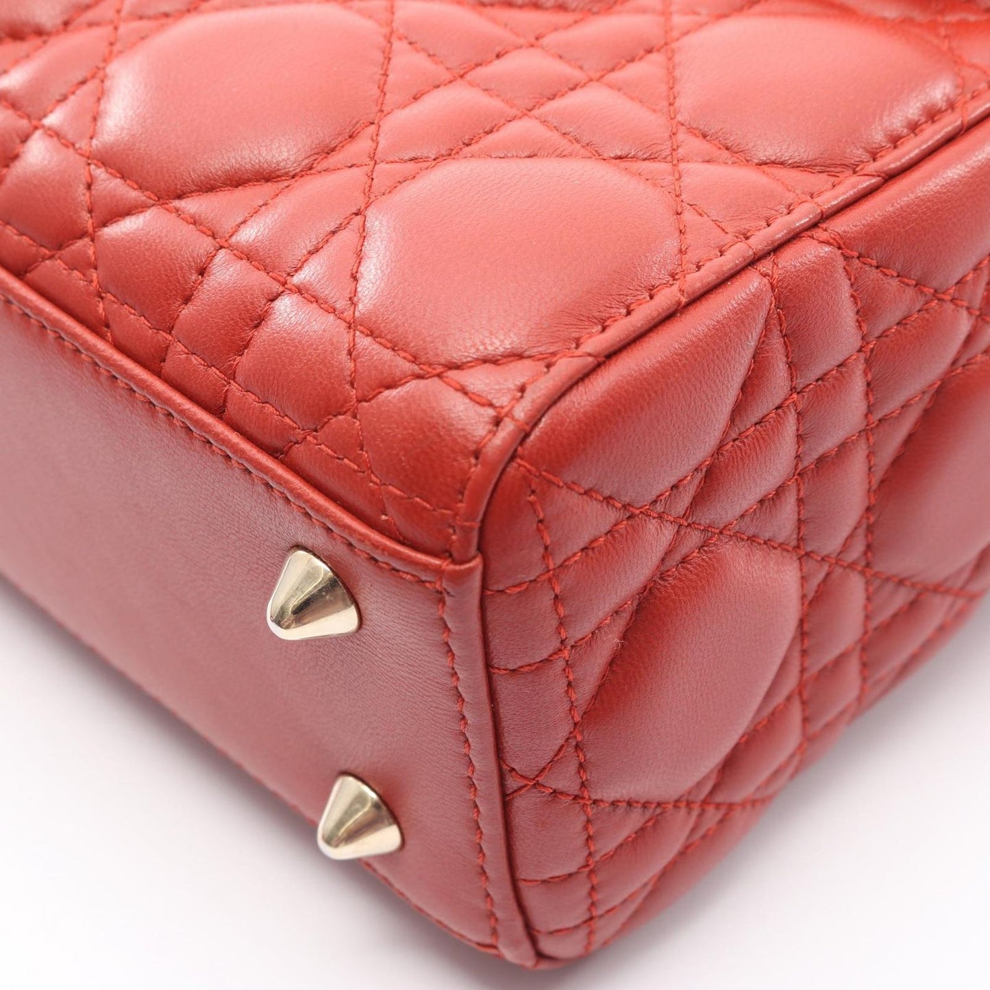 Dior Handbag Lady Dior My Abcdior Lady Dior Small Cannage 29-Ma-1107 Red