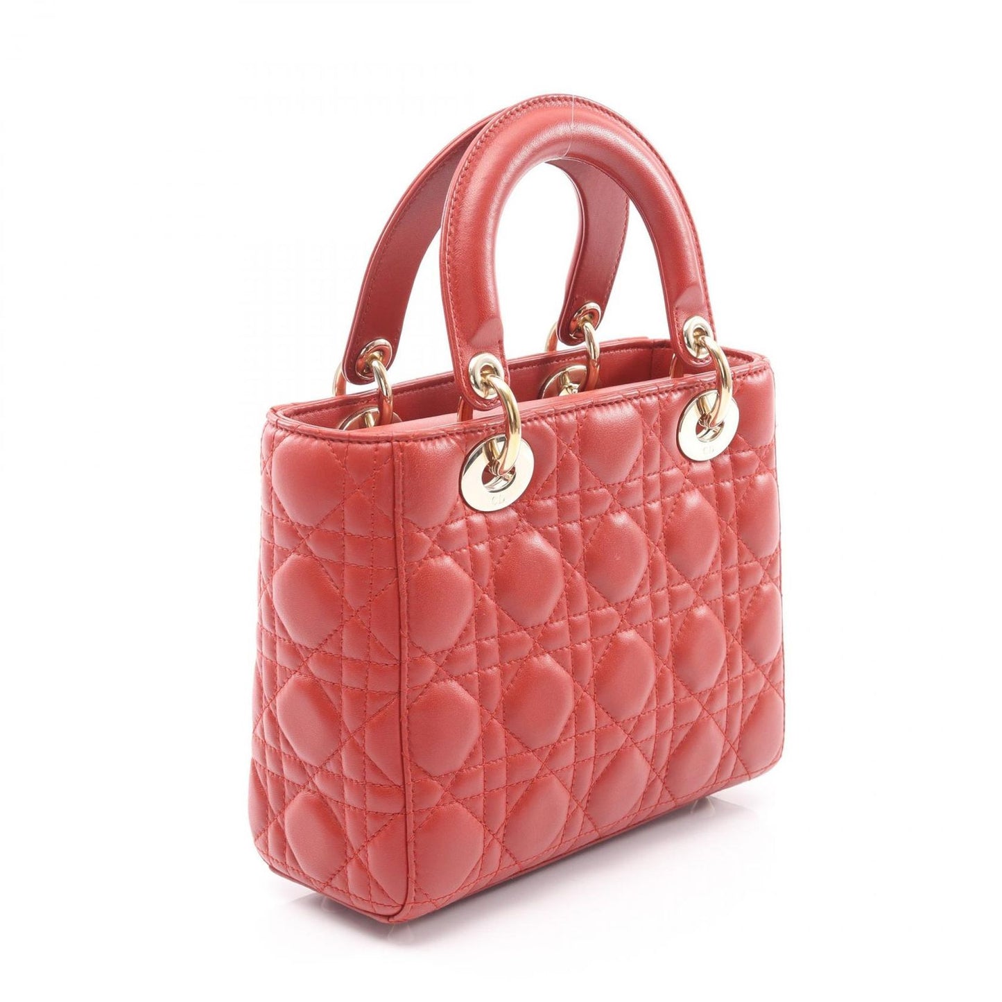 Dior Handbag Lady Dior My Abcdior Lady Dior Small Cannage 29-Ma-1107 Red