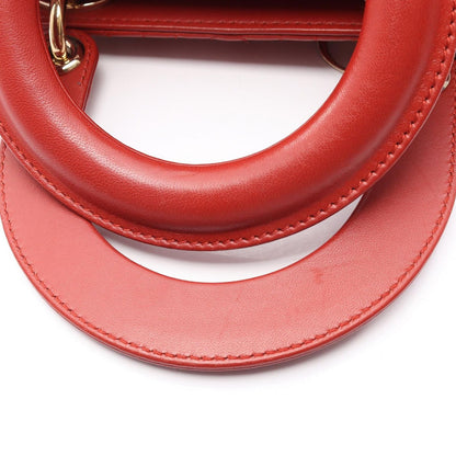 Dior Handbag Lady Dior My Abcdior Lady Dior Small Cannage 29-Ma-1107 Red