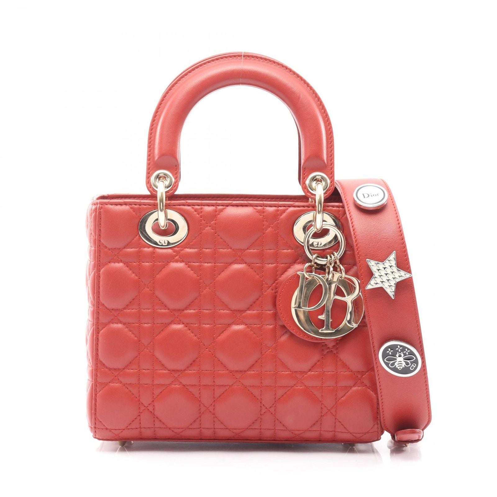 Dior Handbag Lady Dior My Abcdior Lady Dior Small Cannage 29-Ma-1107 Red