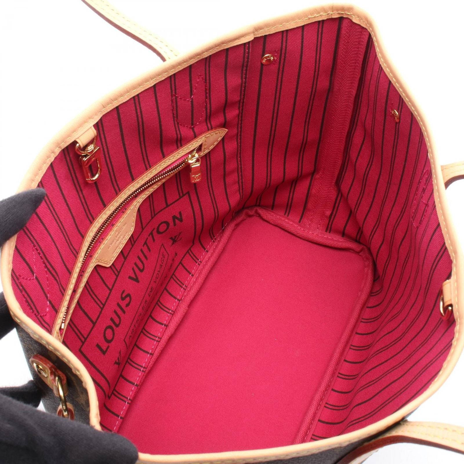 Louis Vuitton Tote Bag Neverfull PM Monogram Pivoine M41245 PVC Coated Canvas