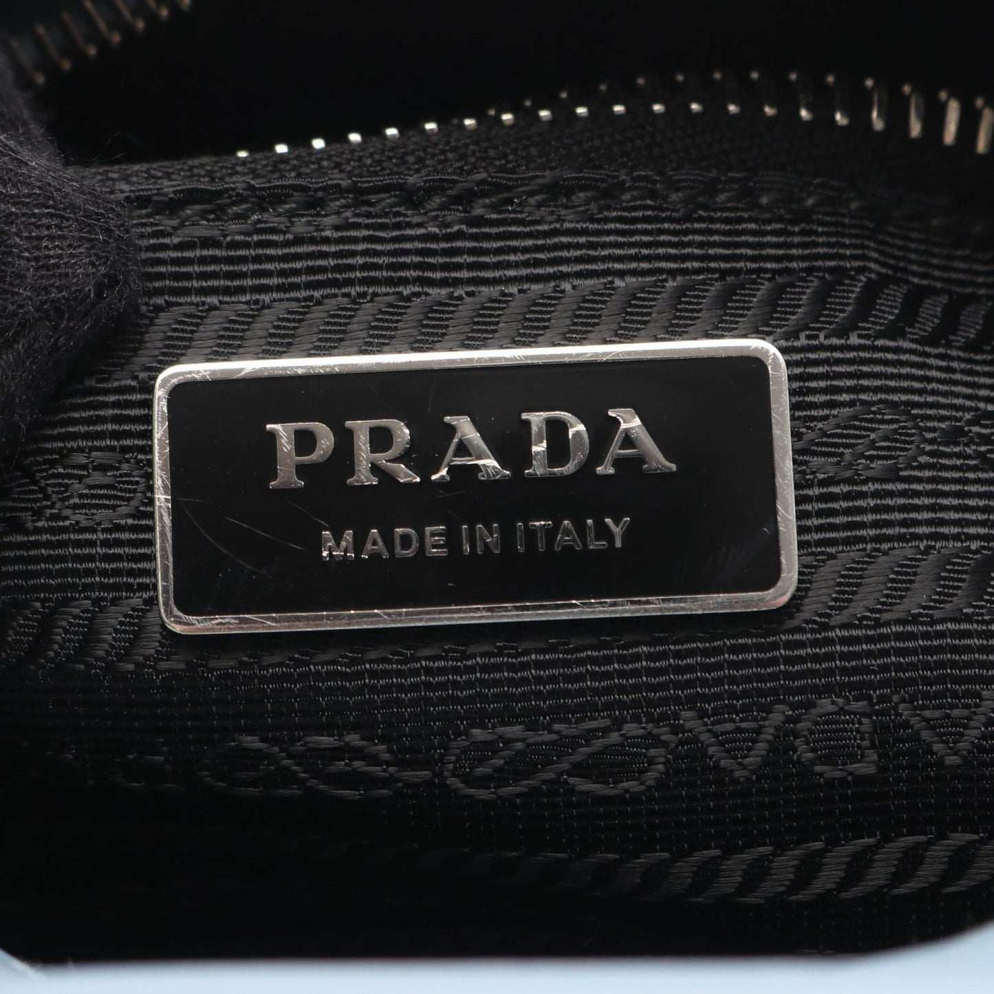 Prada Handbag Soft Calf 1bb071 Blue Leather 2way Bow Ring Bag Ladies a