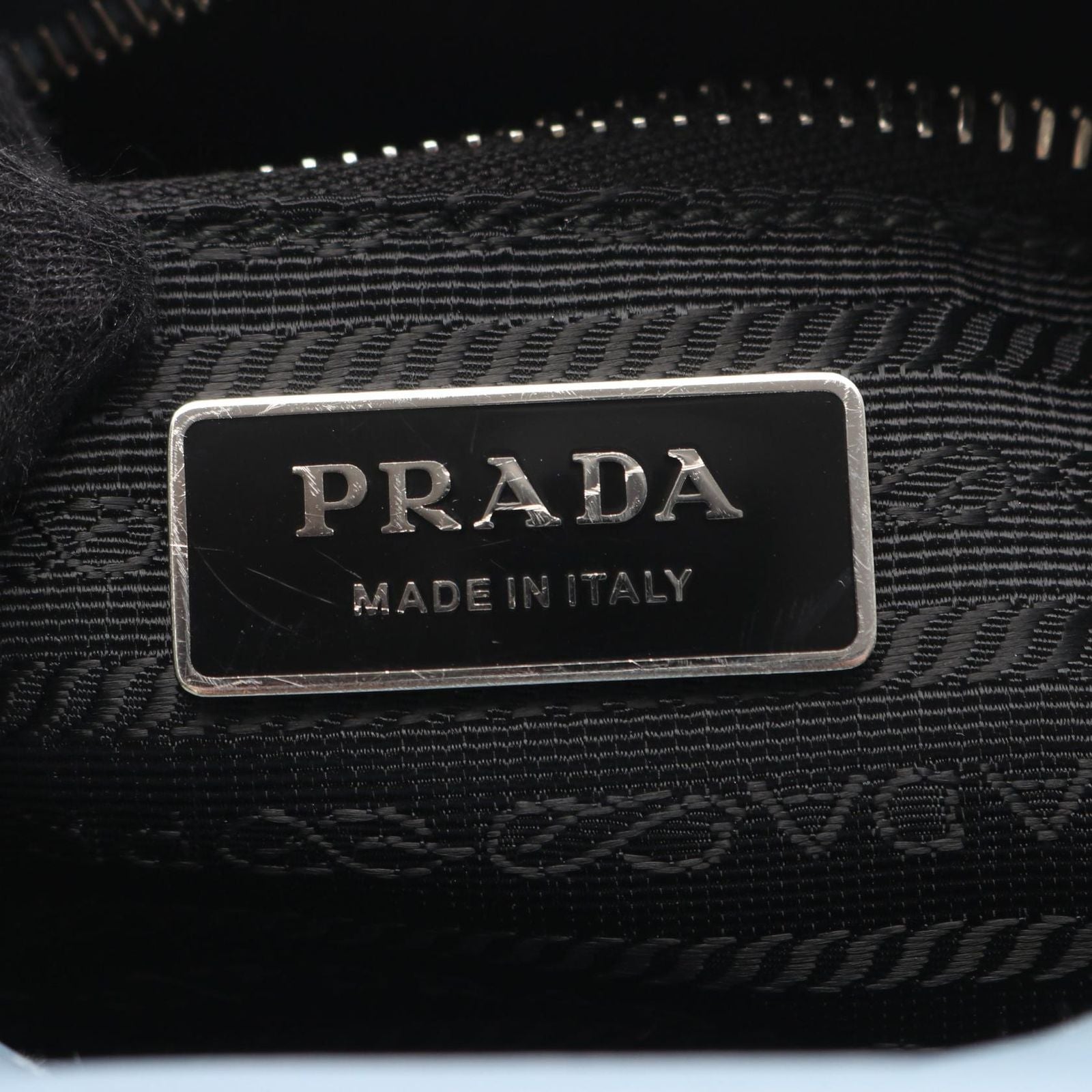 Prada Handbag Soft Calf 1bb071 Blue Leather 2way Bow Ring Bag Ladies a