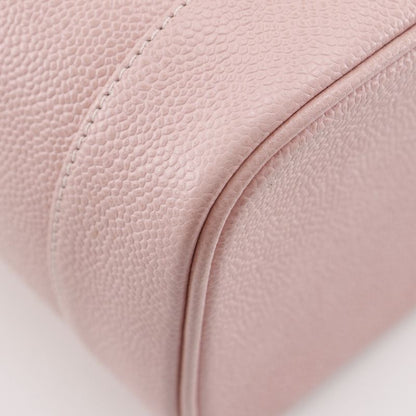 Chanel Cocomark Vanity A01998 Caviar Skin Pink Ladies Pouch