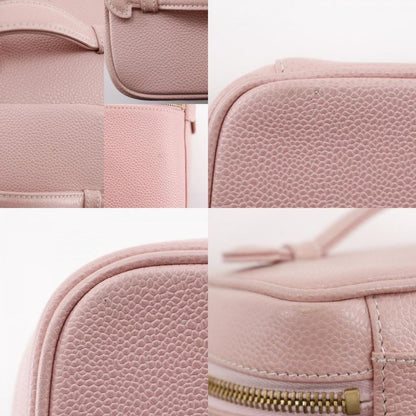 Chanel Cocomark Vanity A01998 Caviar Skin Pink Ladies Pouch