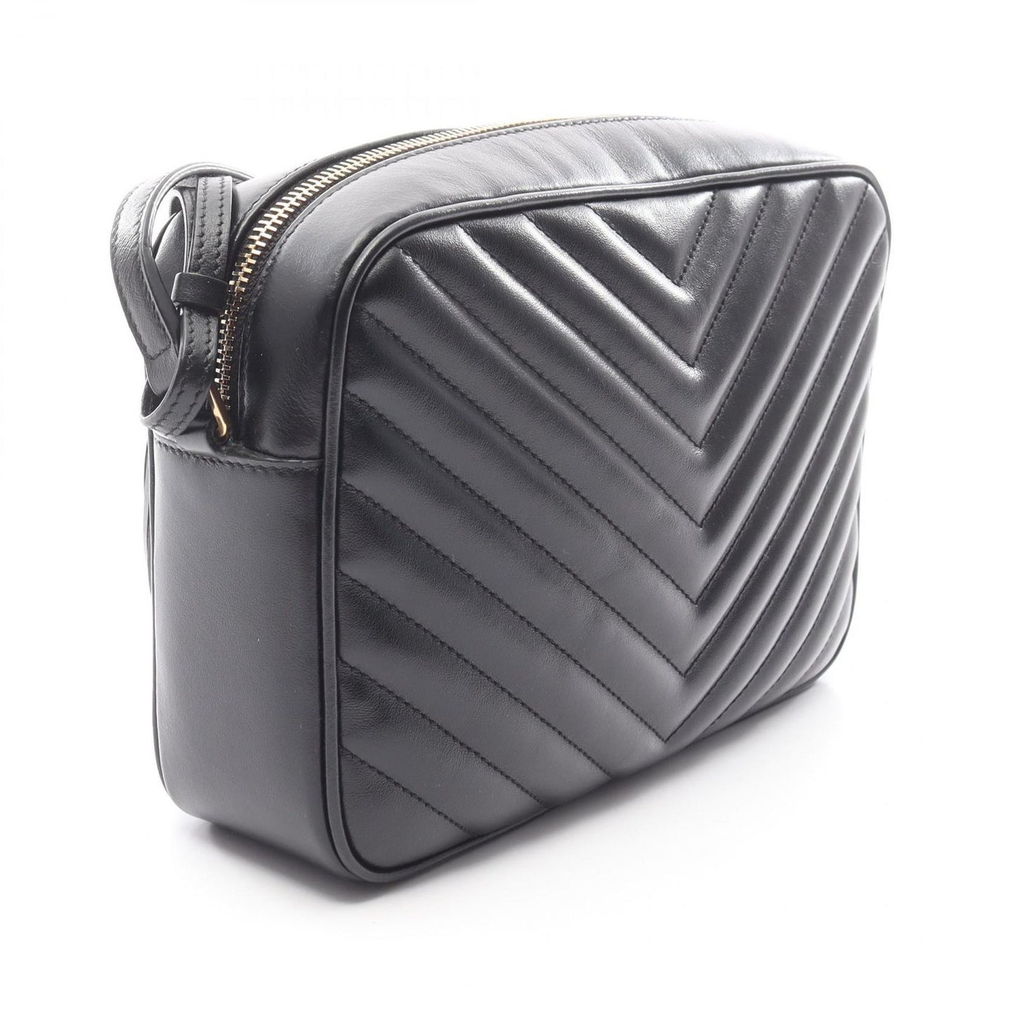 Saint Laurent Paris Saint Laurent Paris Shoulder Bag Lou Monogram 574494 Black