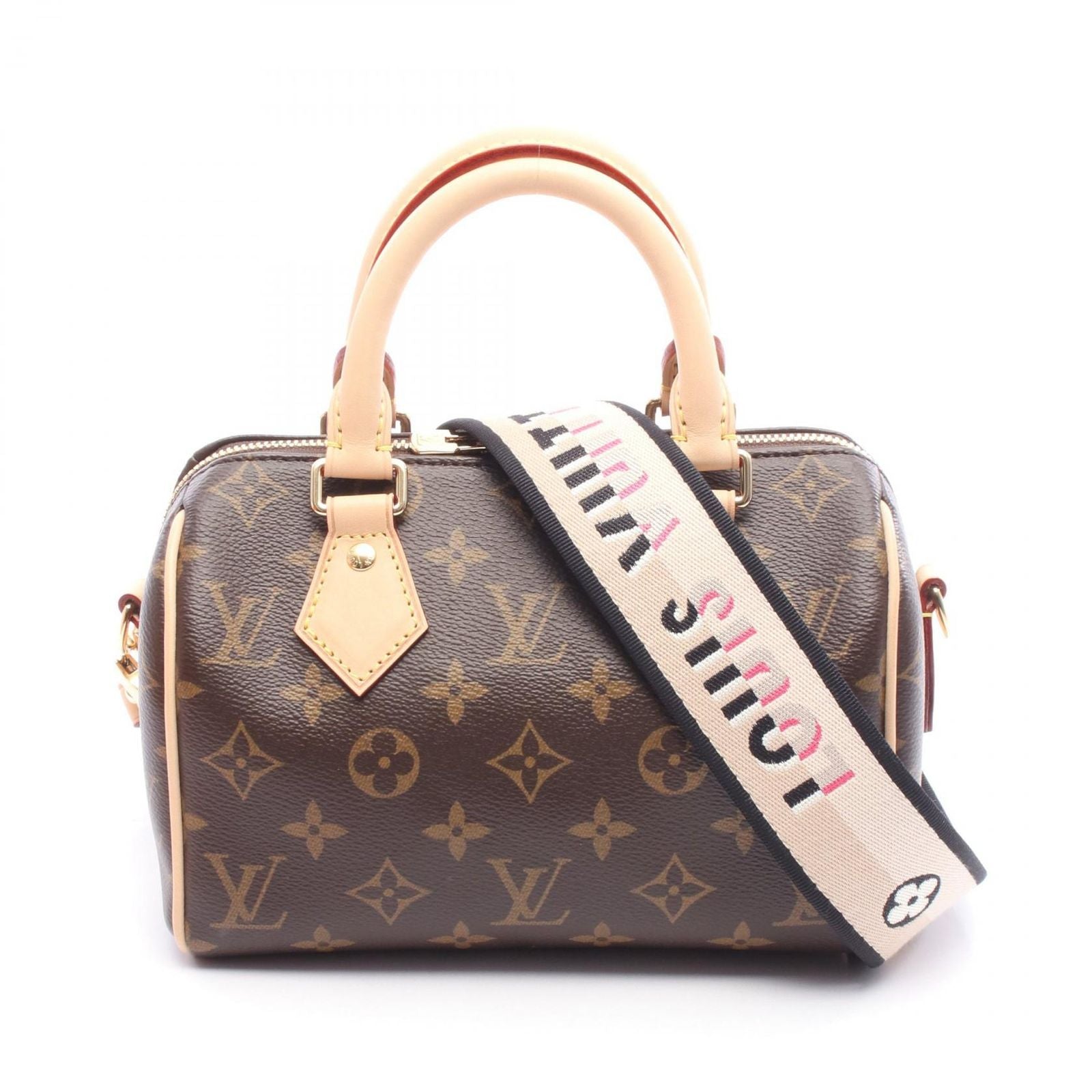 Louis Vuitton Handbag Speedy Bandouliere 20 Monogram M46234 Noir Pvc Coated