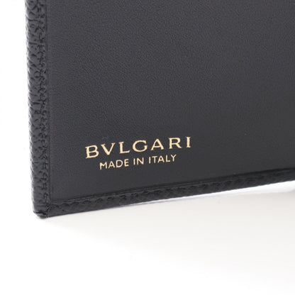 Bulgari Bvlgari Trifold Wallet Bvlgari 288648 Black Leather Trifold