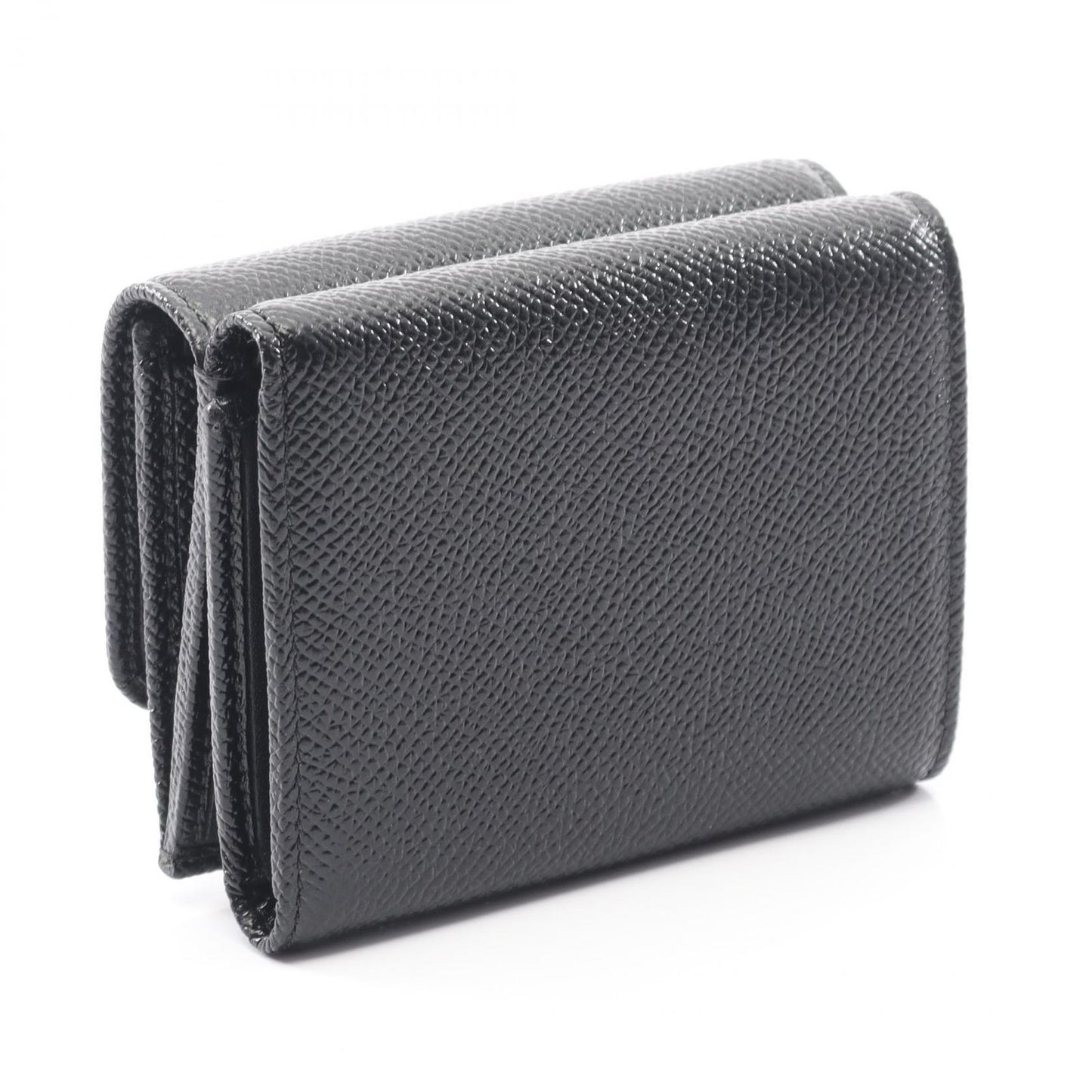 Bulgari Bvlgari Trifold Wallet Bvlgari 288648 Black Leather Trifold