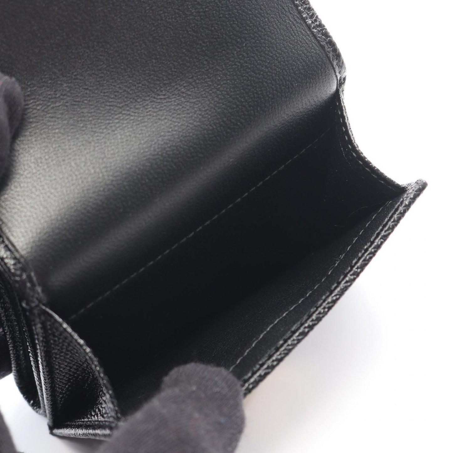 Bulgari Bvlgari Trifold Wallet Bvlgari 288648 Black Leather Trifold