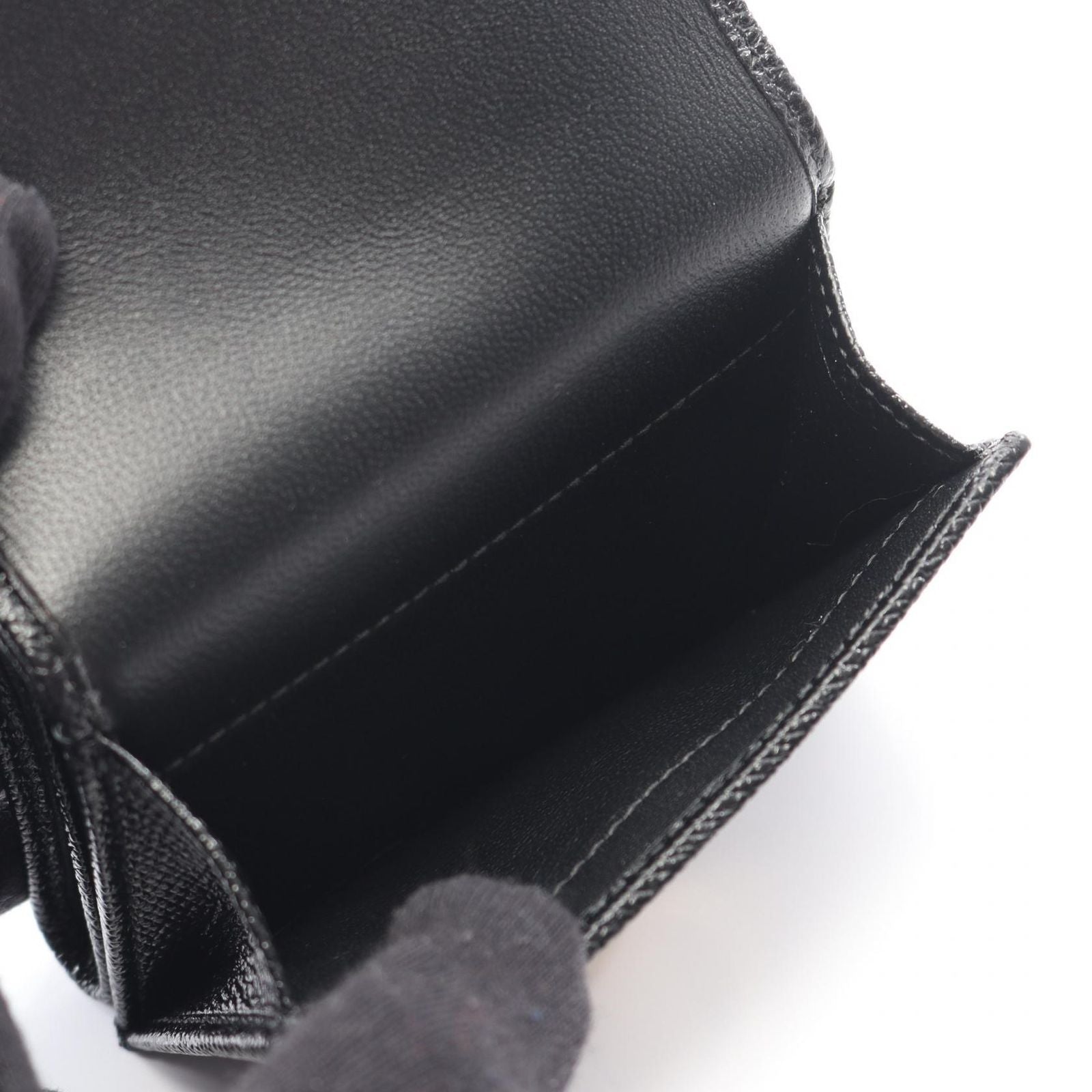 Bulgari Bvlgari Trifold Wallet Bvlgari 288648 Black Leather Trifold