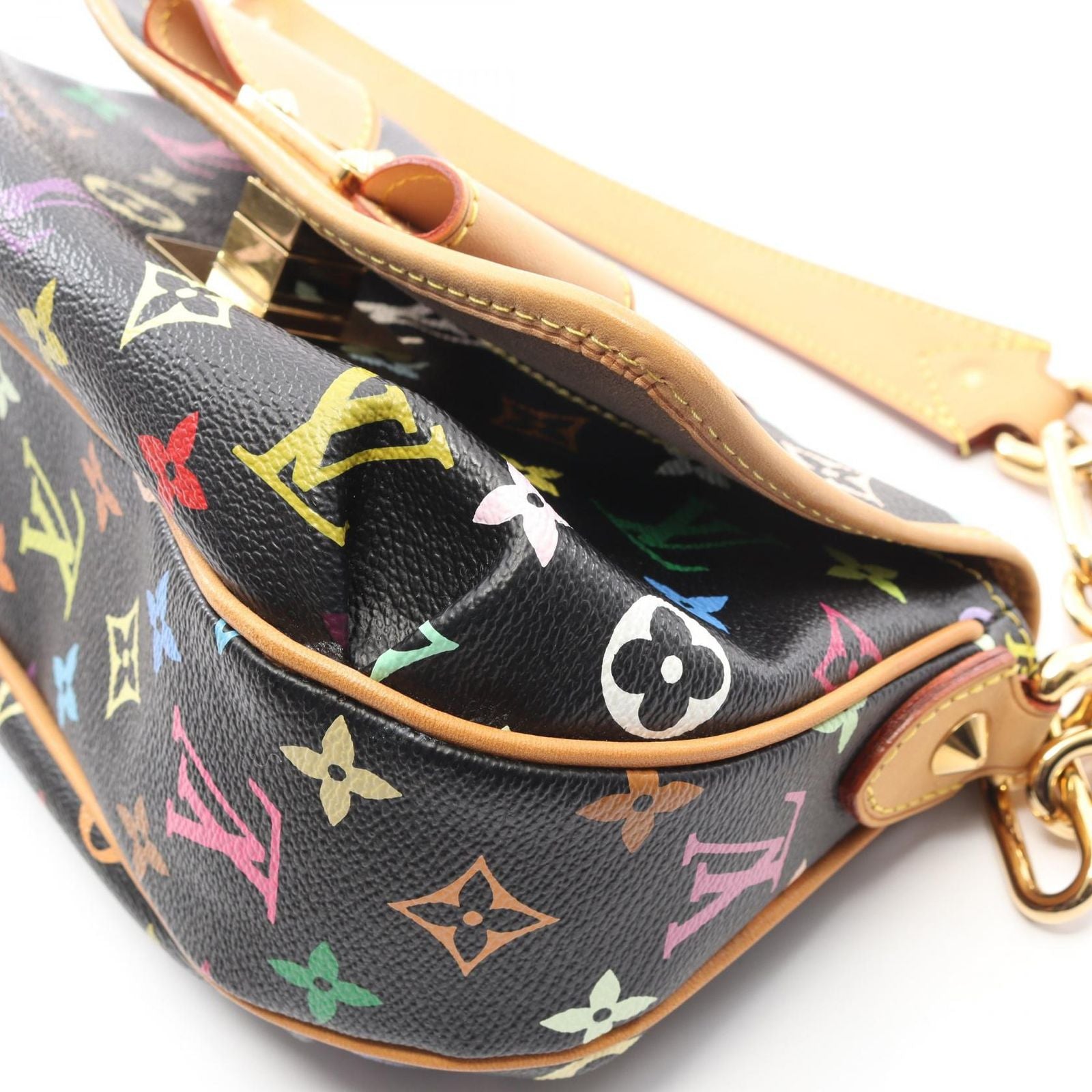 Louis Vuitton Shoulder Bag Patti Monogram Multicolor Noir M40306 Noir Pvc