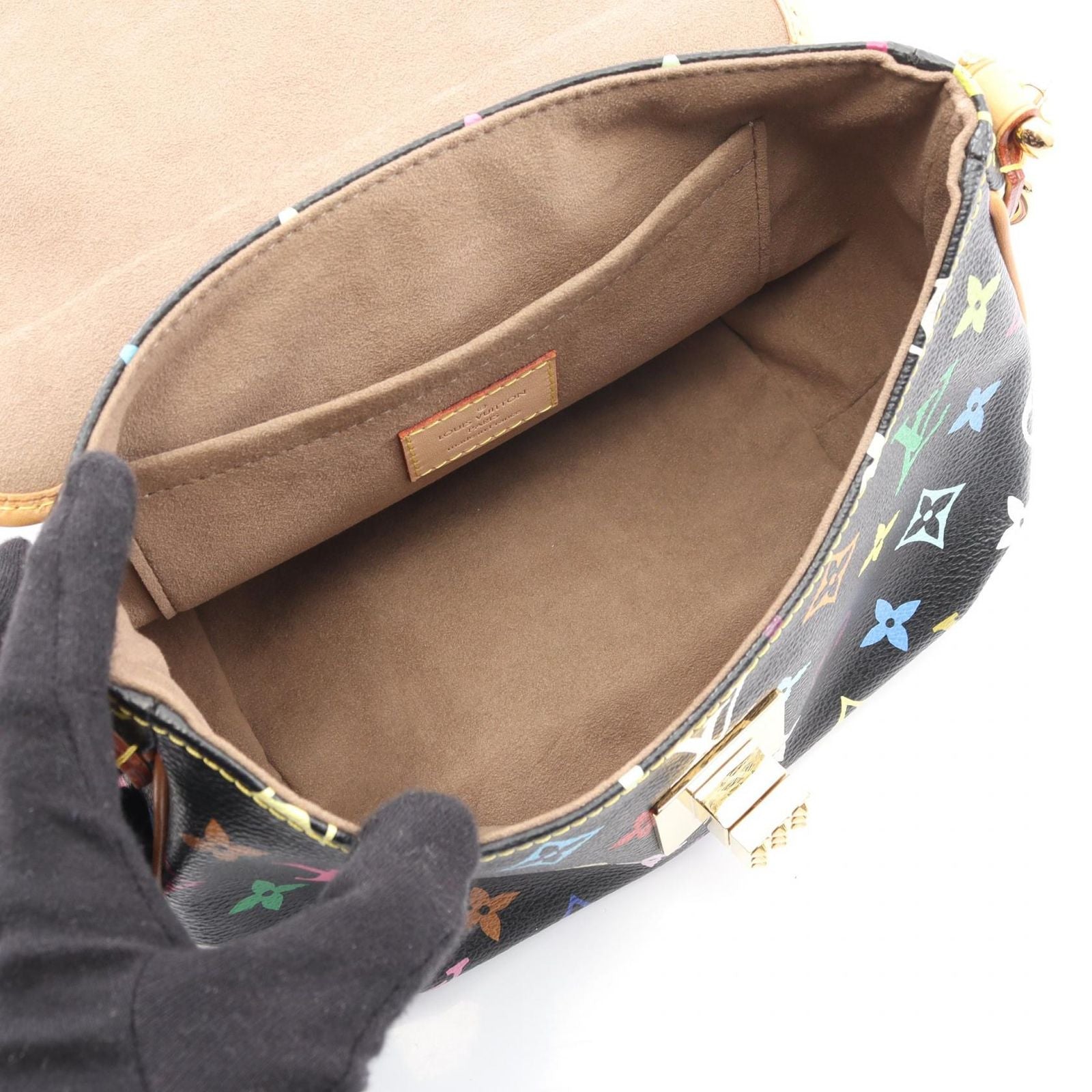 Louis Vuitton Shoulder Bag Patti Monogram Multicolor Noir M40306 Noir Pvc