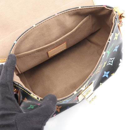 Louis Vuitton Shoulder Bag Patti Monogram Multicolor Noir M40306 Noir Pvc