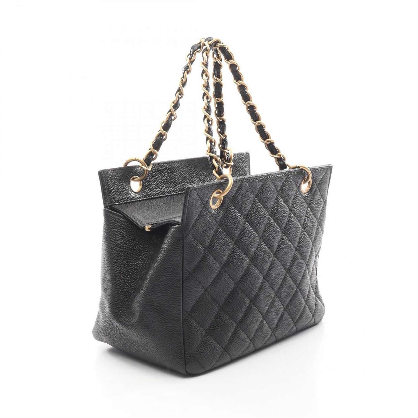 Chanel Shoulder Bag Matelasse A15688 Black Caviar Skin (grained Calf) Matelasse