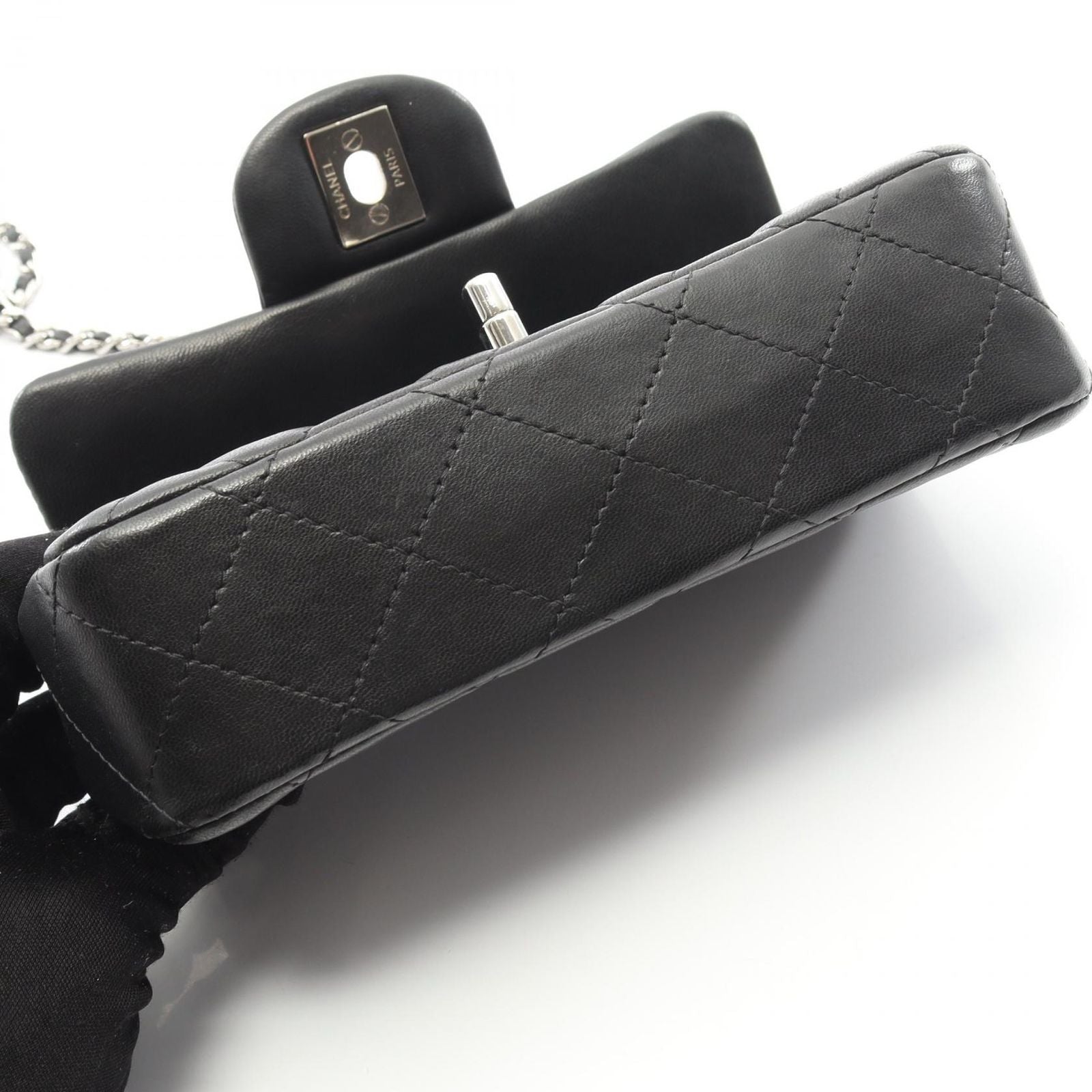 Chanel Shoulder Bag Extra Mini Matelasse A65050 Black Lambskin (sheep Leather)