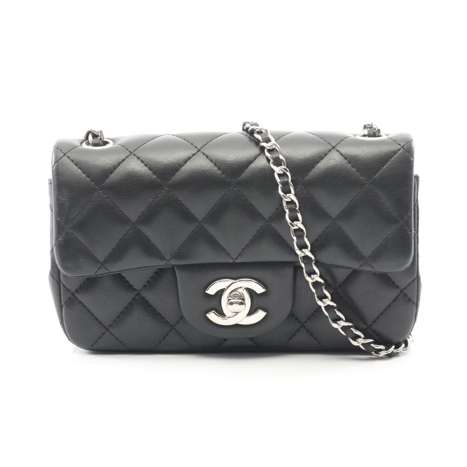 Chanel Shoulder Bag Extra Mini Matelasse A65050 Black Lambskin (sheep Leather)