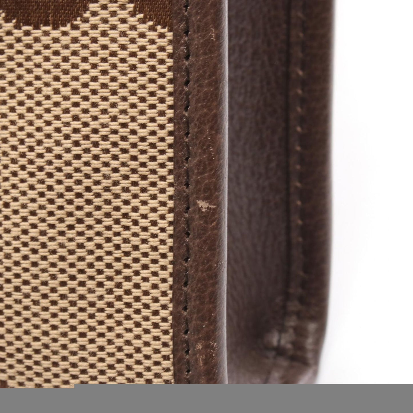 Gucci Tote Bag Jumbo Gg 699406 Beige/Dark Brown Canvas Leather Jumbo Gg Mini