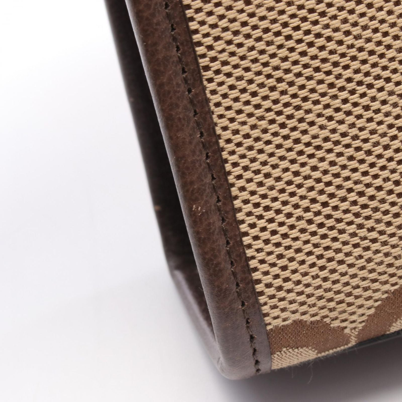 Gucci Tote Bag Jumbo Gg 699406 Beige/Dark Brown Canvas Leather Jumbo Gg Mini