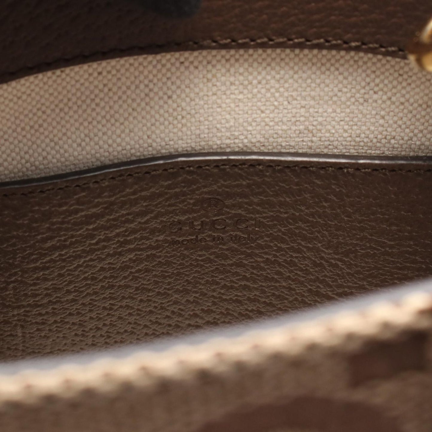 Gucci Tote Bag Jumbo Gg 699406 Beige/Dark Brown Canvas Leather Jumbo Gg Mini