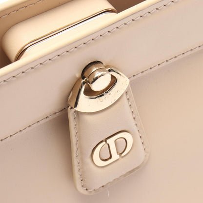 Dior Handbag CD Logo Light Beige Leather Dior Key Bag Ladies a