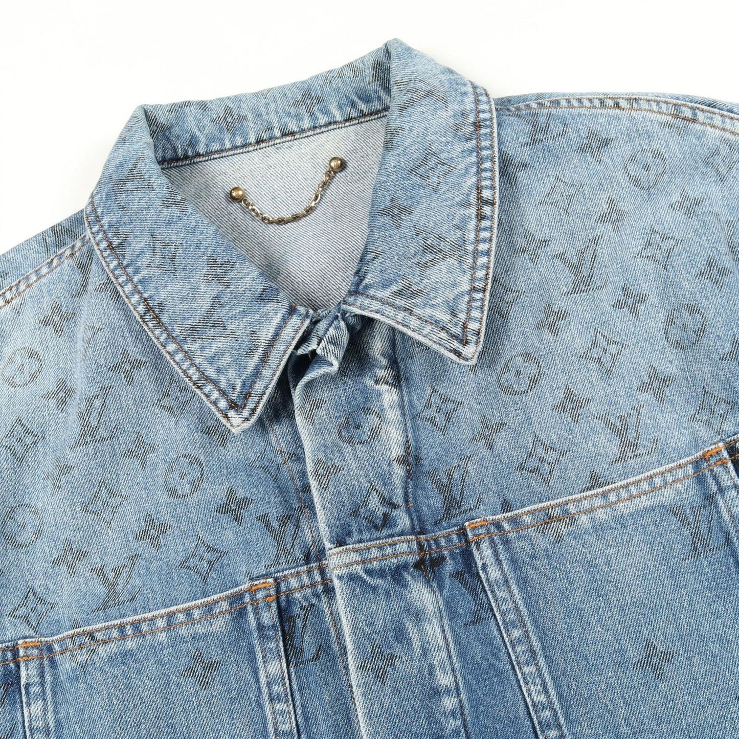 Louis Vuitton Denim Jacket Monogram Rm202 Yie Hja71w Others Denim Jacket Men's