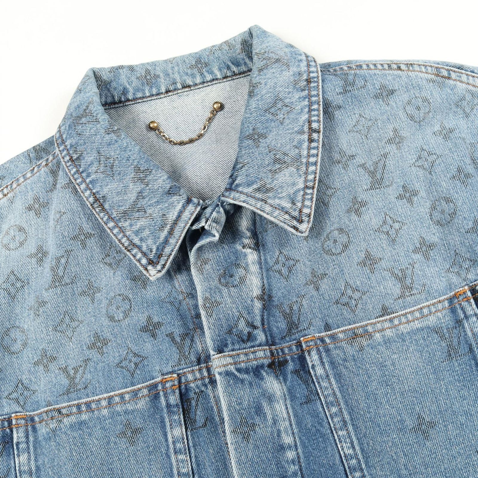 Louis Vuitton Denim Jacket Monogram Rm202 Yie Hja71w Others Denim Jacket Men's