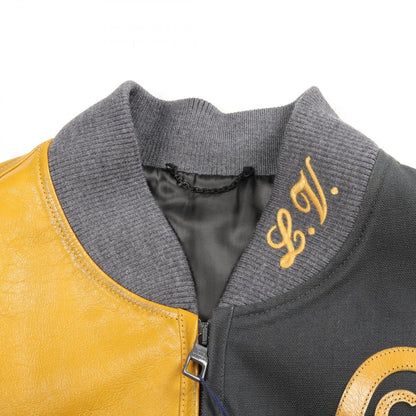 Louis Vuitton Blouson Mixed Camba Scuff the Bomber Jacket Leather Blouson Men's