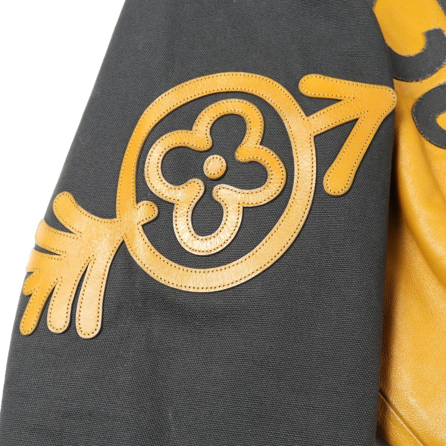 Louis Vuitton Blouson Mixed Camba Scuff the Bomber Jacket Leather Blouson Men's