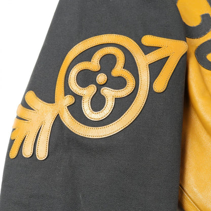 Louis Vuitton Blouson Mixed Camba Scuff the Bomber Jacket Leather Blouson Men's