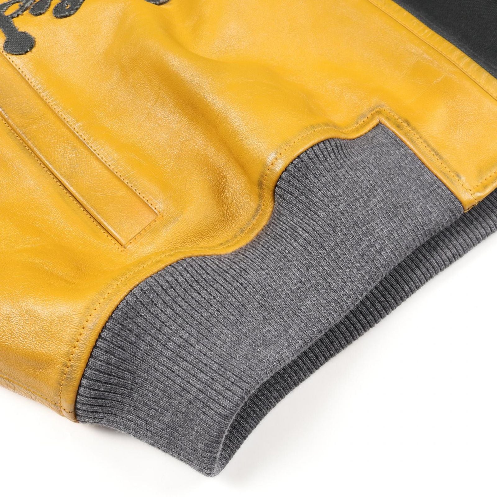 Louis Vuitton Blouson Mixed Camba Scuff the Bomber Jacket Leather Blouson Men's