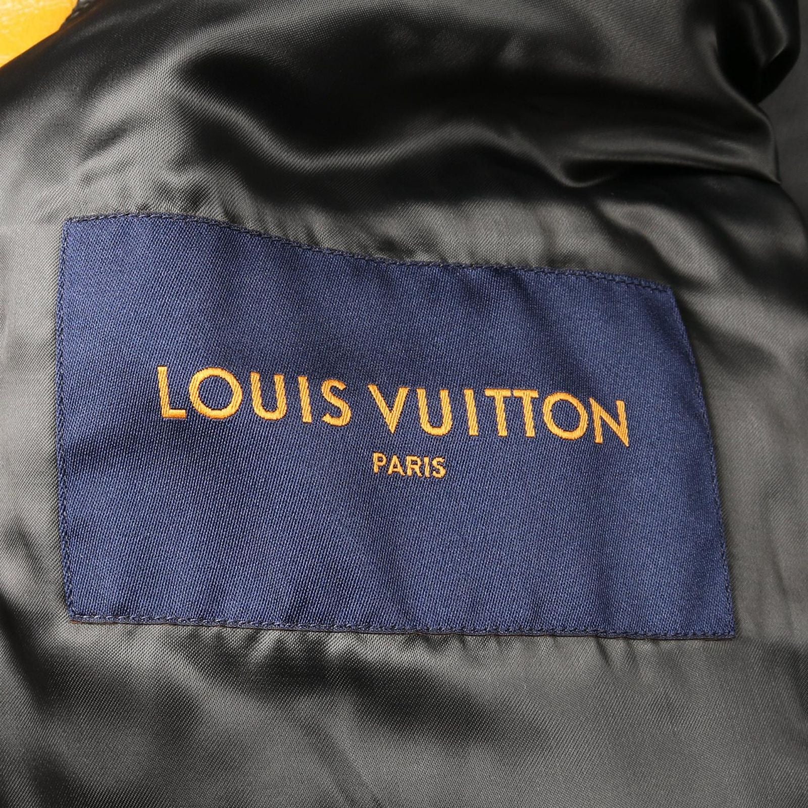 Louis Vuitton Blouson Mixed Camba Scuff the Bomber Jacket Leather Blouson Men's