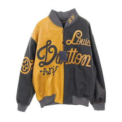 Louis Vuitton Blouson Mixed Camba Scuff the Bomber Jacket Leather Blouson Men's