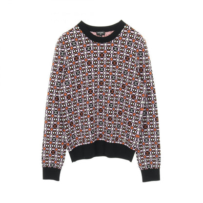 Chanel Knit Cocomark P75342k10799 Wool Cotton Knit Ladies a