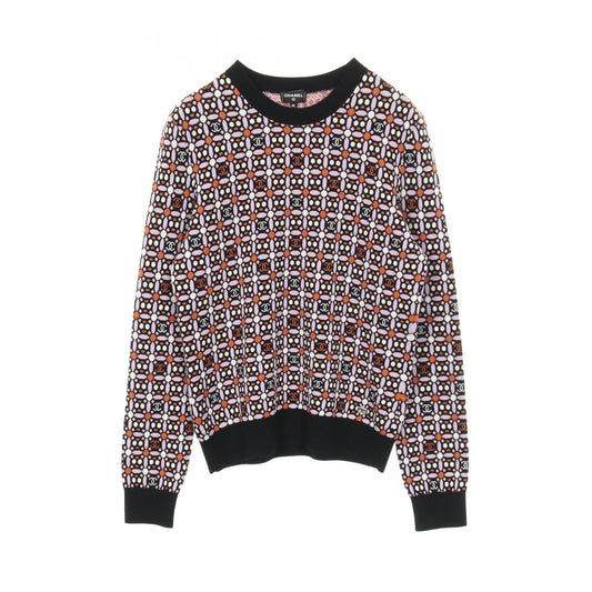 Chanel Knit Cocomark P75342k10799 Wool Cotton Knit Ladies a