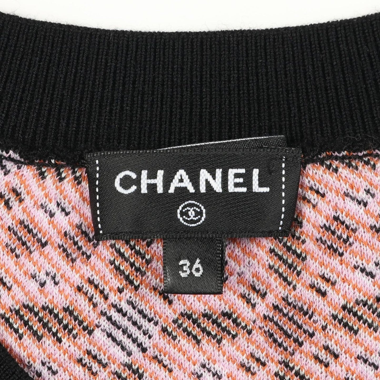 Chanel Knit Cocomark P75342k10799 Wool Cotton Knit Ladies a