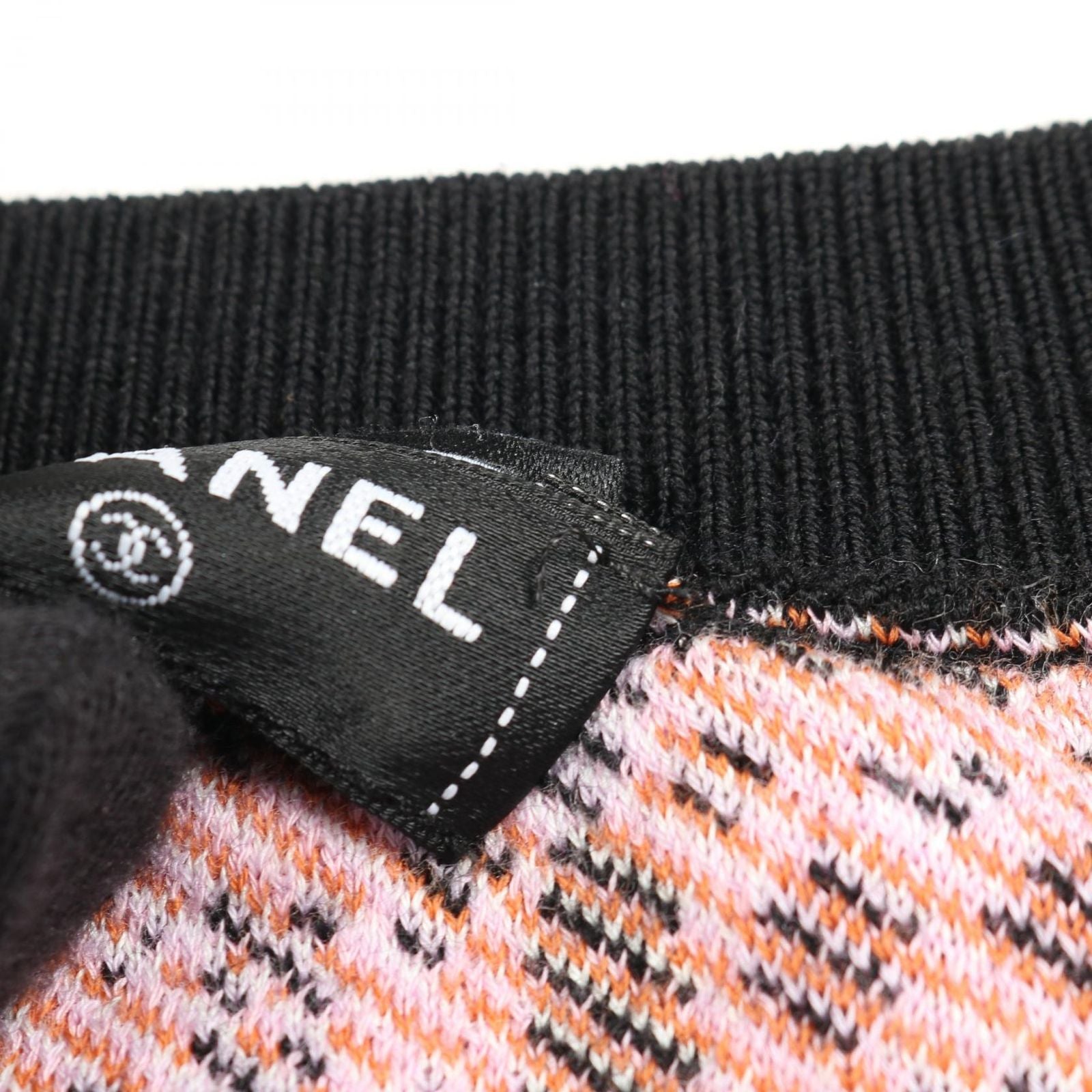 Chanel Knit Cocomark P75342k10799 Wool Cotton Knit Ladies a