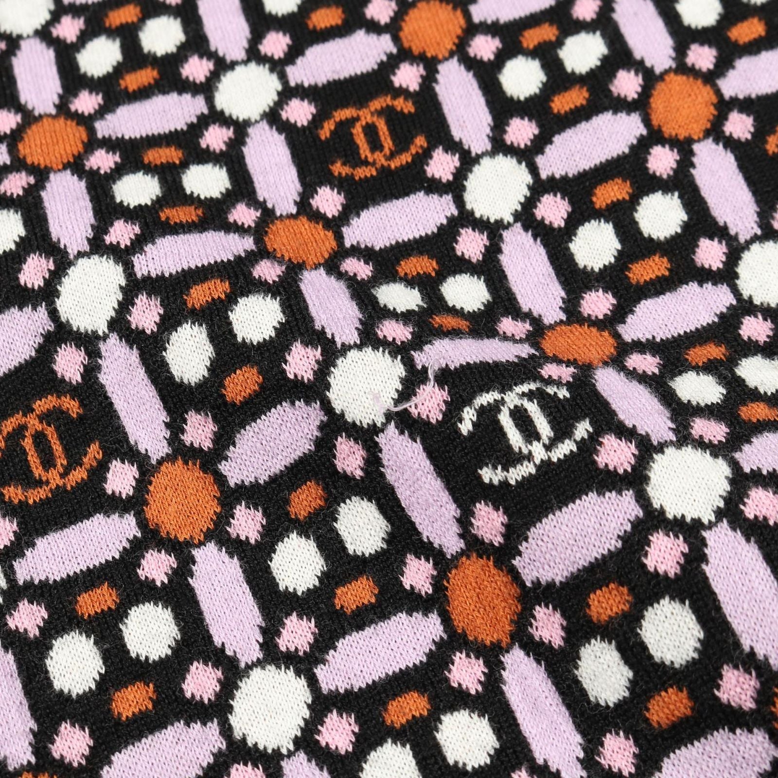 Chanel Knit Cocomark P75342k10799 Wool Cotton Knit Ladies a