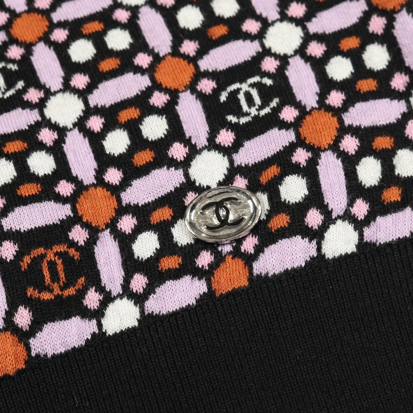 Chanel Knit Cocomark P75342k10799 Wool Cotton Knit Ladies a