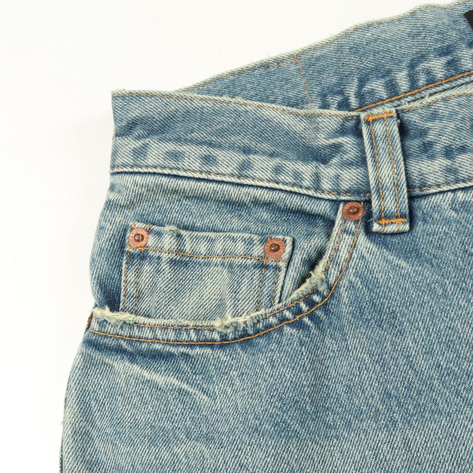 Balenciaga Denim Pants Cotton Denim Pants Men's a