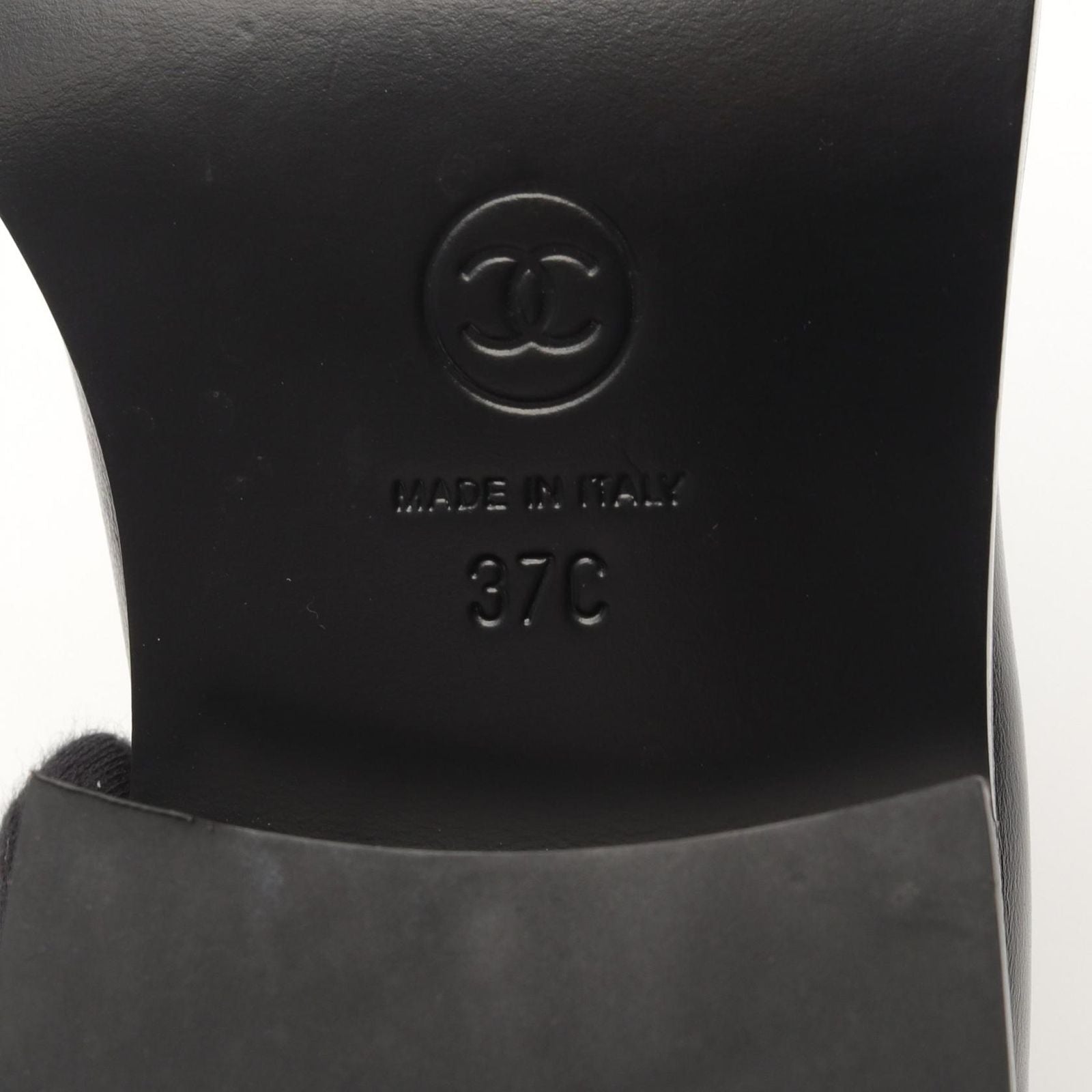 Chanel Loafers Cocomark Leather Loafers Women's a