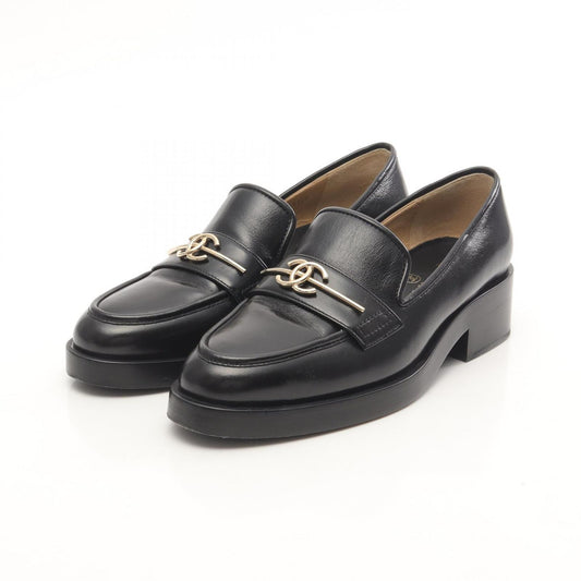 Chanel Loafers Cocomark Leather Loafers Women's a